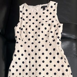 J. Crew Sheath dress in polka dot textured tweed size 0 Petite